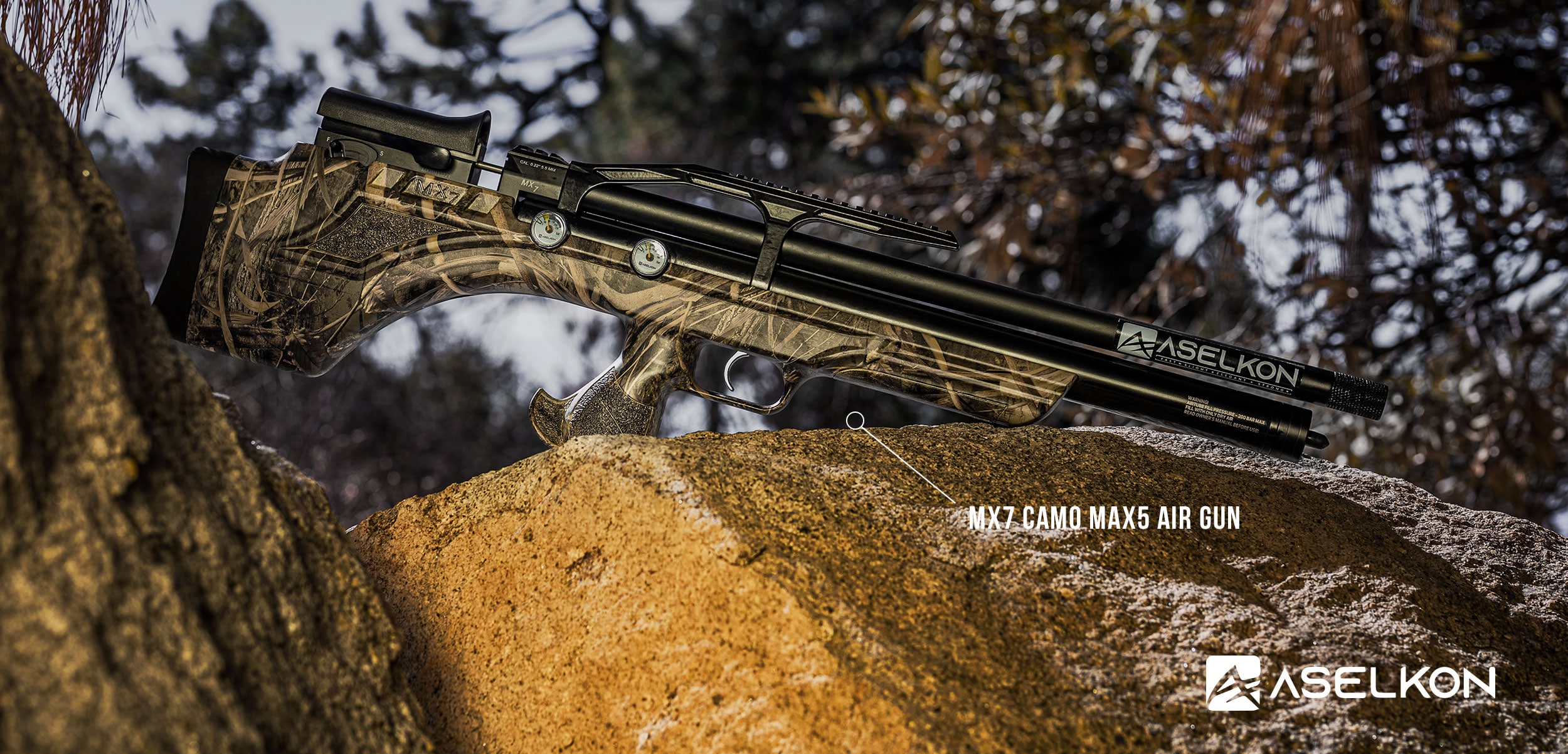 Aselkon PCP MX7 Camo Max5 Air Gun